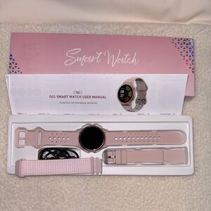 Smart Watch with Pink Bands, New
